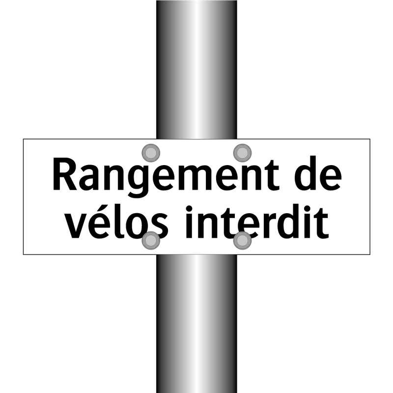 Rangement de vélos interdit