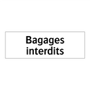 Bagages interdits