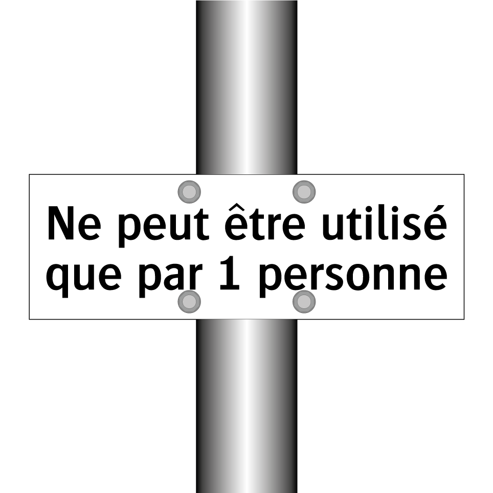 Ne peut être utilisé que par 1 personne