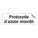 Protoxyde d'azote interdit