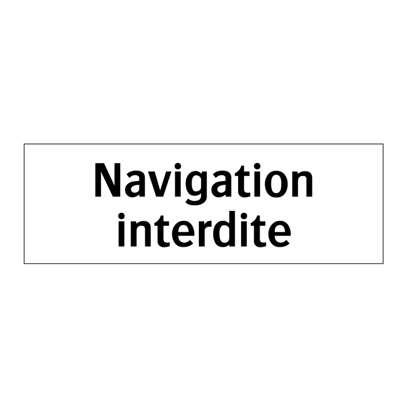 Navigation interdite