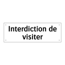Interdiction de visiter