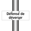Défense de déverser