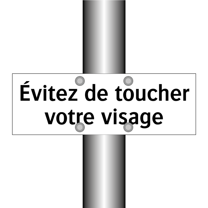 Évitez de toucher votre visage
