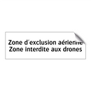 Zone d'exclusion aérienne Zone interdite aux drones