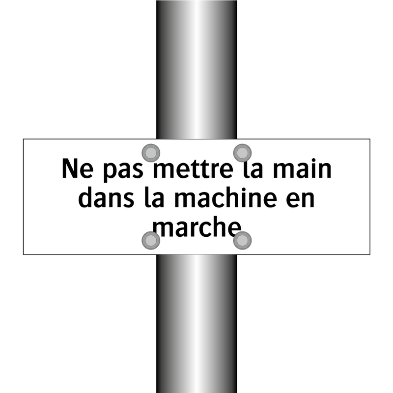 Ne pas mettre la main dans la machine en marche