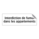 Interdiction de fumer dans les appartements