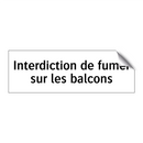 Interdiction de fumer sur les balcons