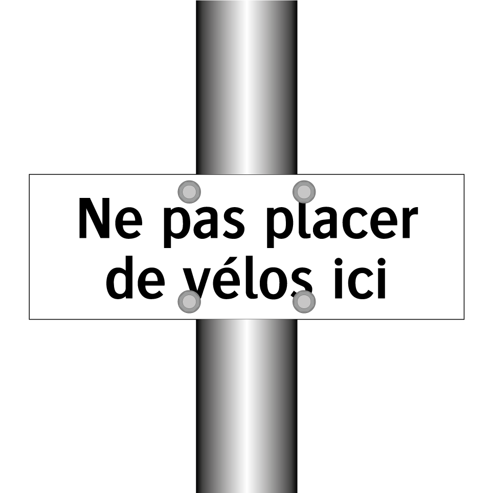 Ne pas placer de vélos ici