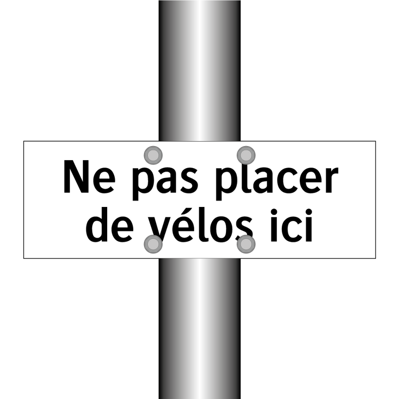 Ne pas placer de vélos ici
