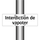 Interdiction de vapoter