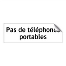 Pas de téléphones portables