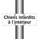Chiens interdits à l'intérieur