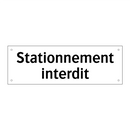 Stationnement interdit