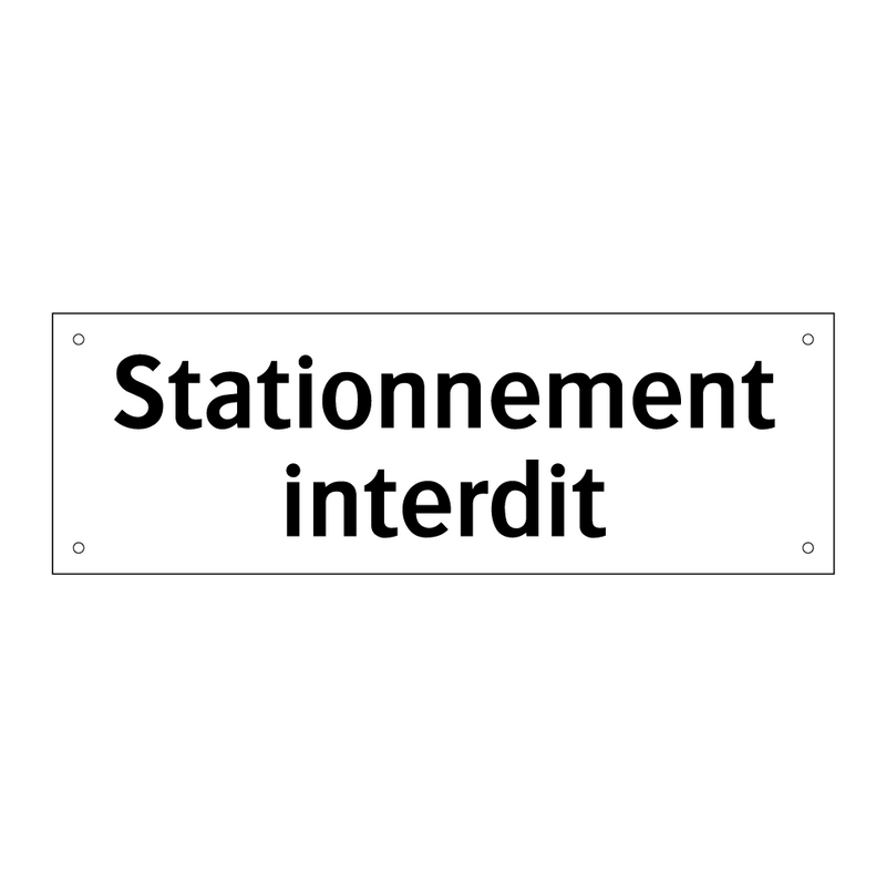 Stationnement interdit