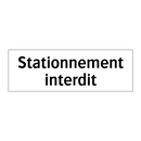 Stationnement interdit