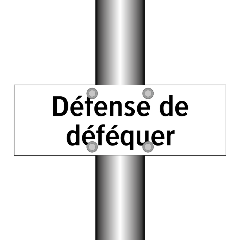 Défense de déféquer