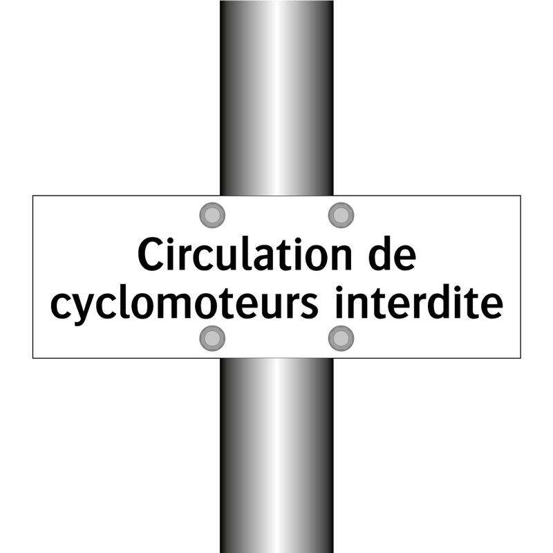 Circulation de cyclomoteurs interdite