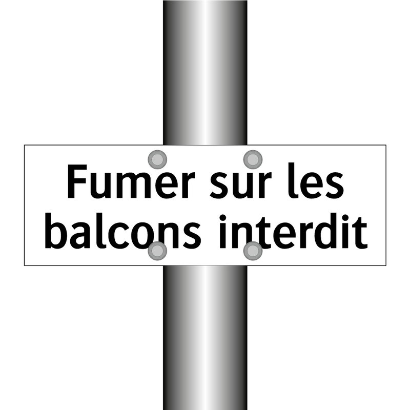 Fumer sur les balcons interdit