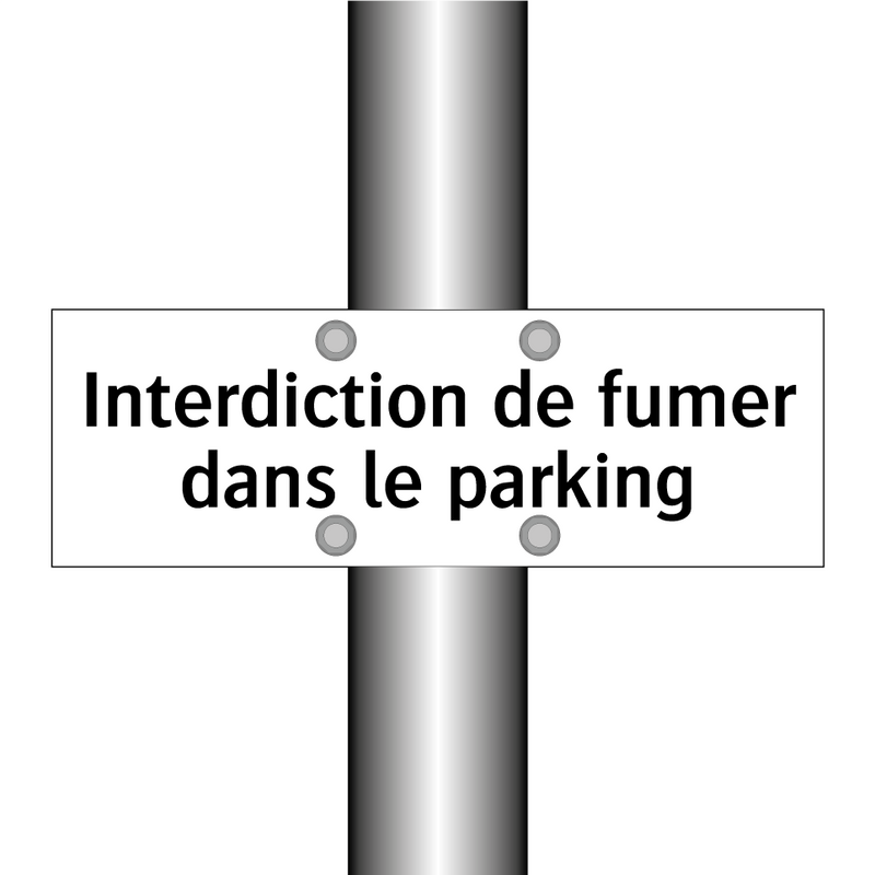 Interdiction de fumer dans le parking