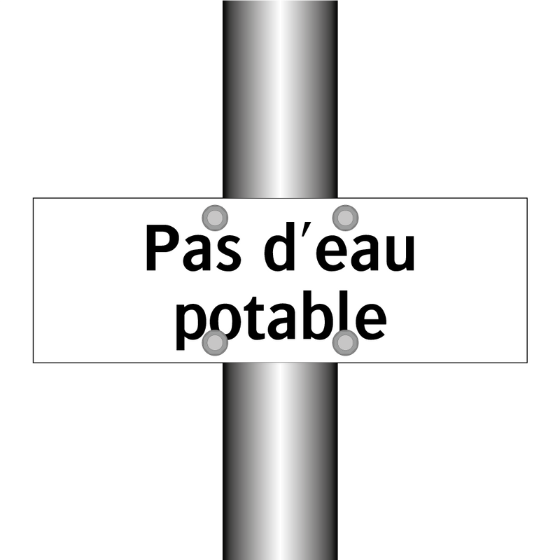 Pas d'eau potable