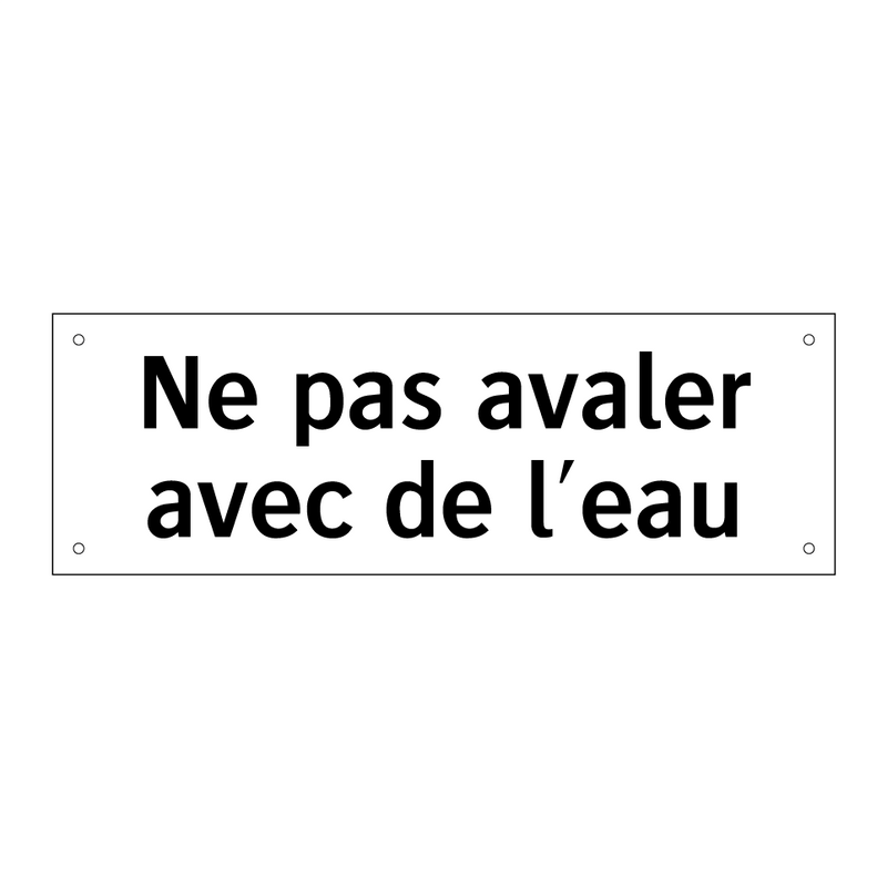 Ne pas avaler avec de l'eau