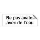 Ne pas avaler avec de l'eau