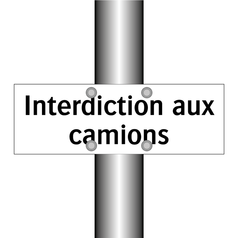 Interdiction aux camions
