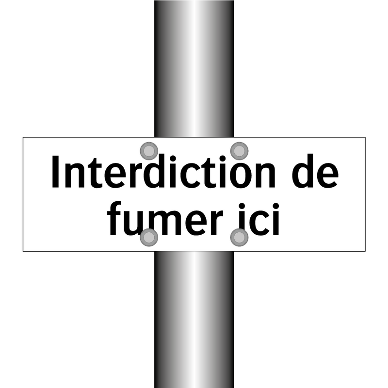 Interdiction de fumer ici