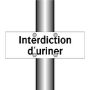 Interdiction d'uriner