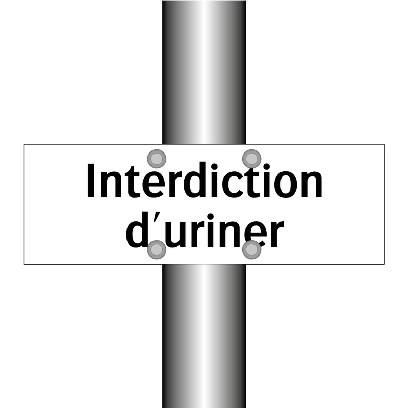 Interdiction d'uriner