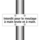 Interdit pour le meulage à main levée et à main.
