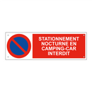 Stationnement nocturne en camping-car interdit