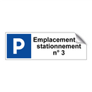 Emplacement de stationnement n° 3