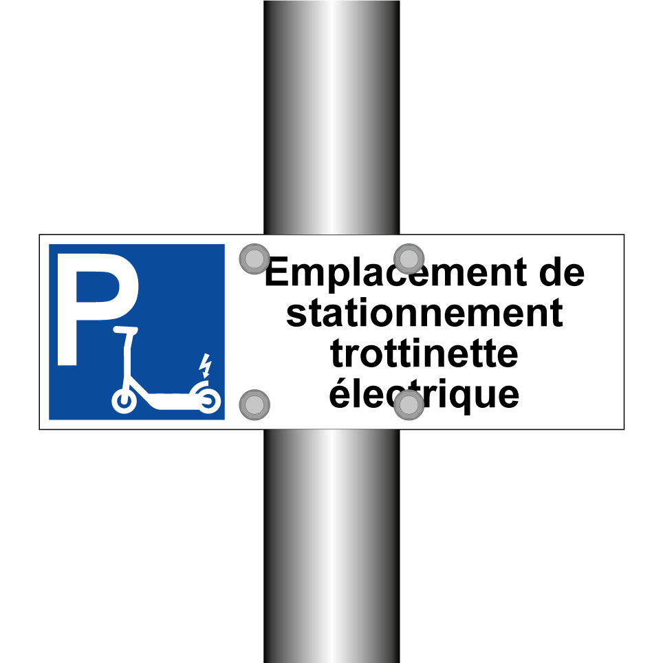 Emplacement de stationnement trottinette électrique