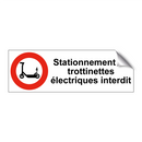 Stationnement de trottinettes électriques interdit