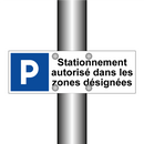 Stationnement autorisé dans les zones désignées
