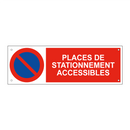 Places de stationnement accessibles