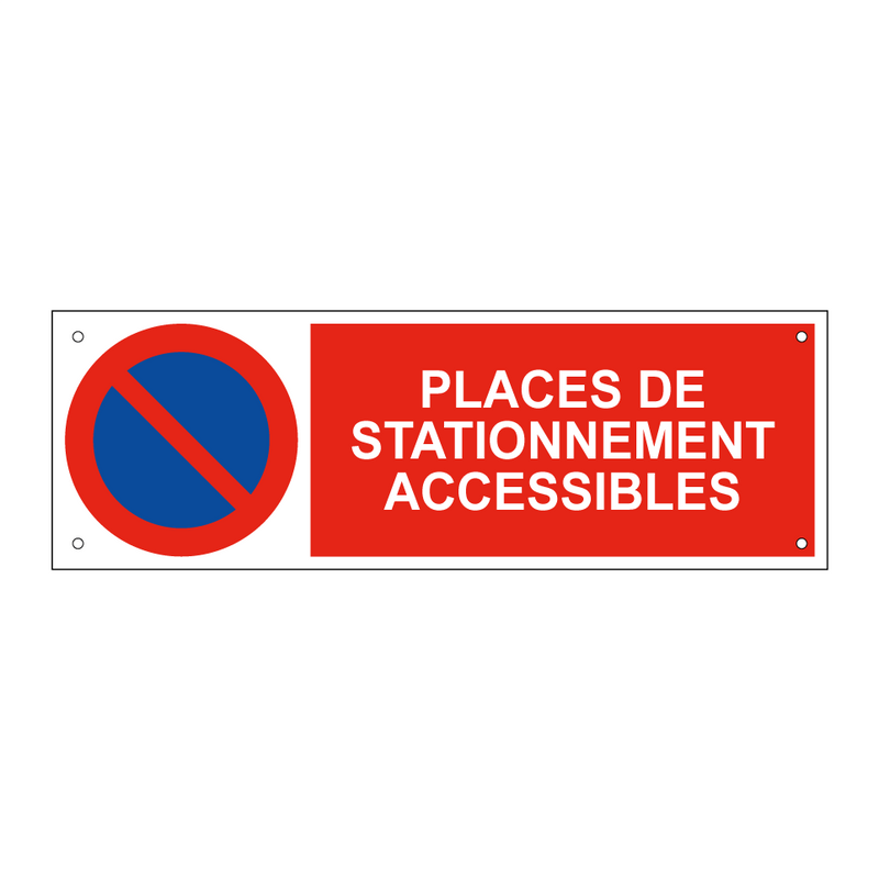 Places de stationnement accessibles