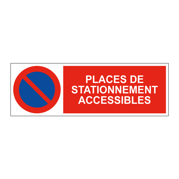 Places de stationnement accessibles