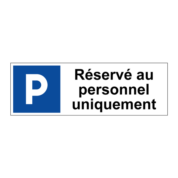 Réservé au personnel uniquement