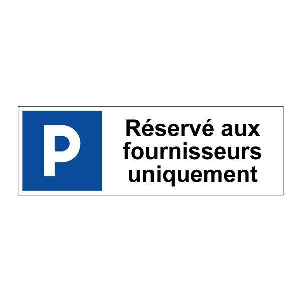 Réservé aux fournisseurs uniquement