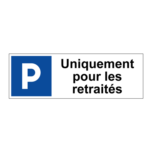 Uniquement pour les retraités