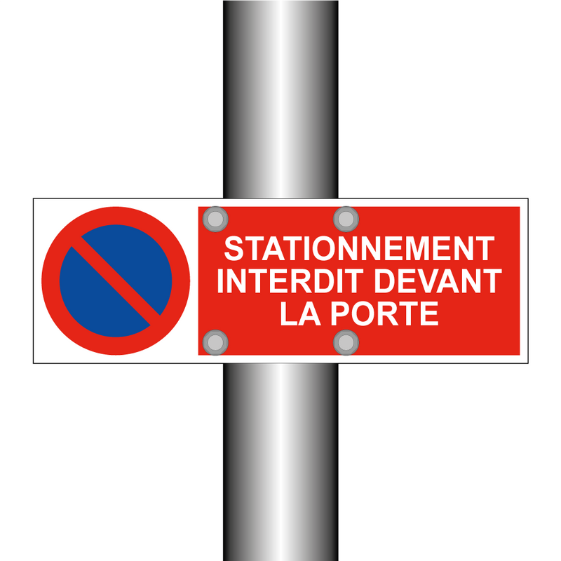 Stationnement interdit devant la porte