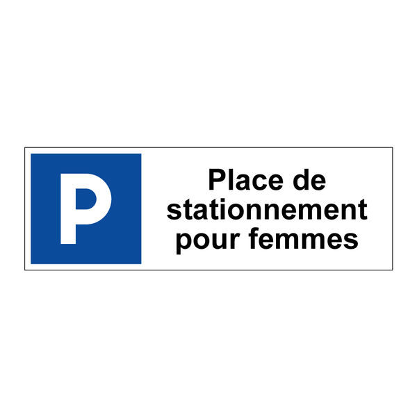 Place de stationnement pour femmes