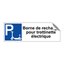 Borne de recharge pour trottinette électrique