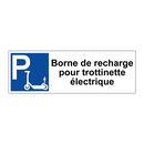 Borne de recharge pour trottinette électrique