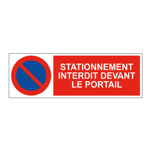 Stationnement interdit devant le portail
