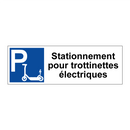 Stationnement pour trottinettes électriques