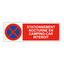 Stationnement nocturne en camping-car interdit